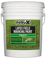 ALLIED PAINTS, INC. Insl-X Latex Field Marking Paint is specifically designed for use on natural or artificial turf, concrete and asphalt, as a semi-permanent coating for line marking or artistic graphics.

Fast Drying
Water-Based Formula
Will Not Kill Grassboom